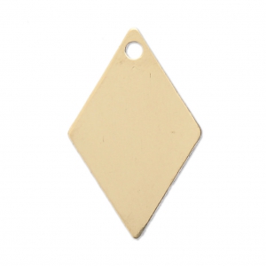 Ciondolo losanga 23.5x15 mm Gold filled x1