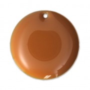 Ciondolo in metallo e resina epossidica 20 mm Senape x5|raw }}