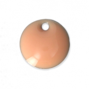 Ciondolo in metallo e resina epossidica 8 mm Light Rose x8