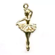 Ciondolo Ballerina mm. 31 dorato con oro fino x1