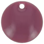 Ciondolo in metallo e resina epossidica 10 mm Llilla x10