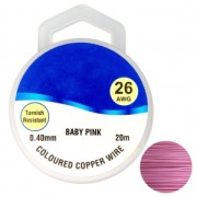 Filo di rame 0.40 mm Baby Pink x20m|raw }}