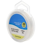 Filo di rame 0.40 mm Argentato x20m
