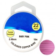 Filo di rame 0.60 mm Baby Pink x10m|raw }}