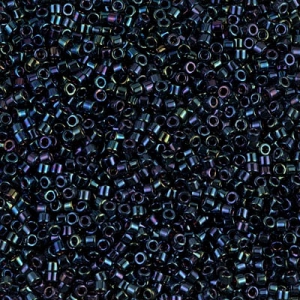 Miyuki Delica 11/0 DB0002 - Blu scuro Iris metallizzato x8g