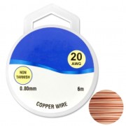 Filo di rame 0.80 mm Naturale x6m