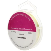 Filo di rame 0.80 mm Champagne x6m