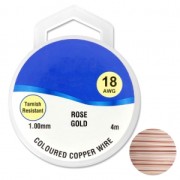 Filo di rame 1 mm Oro rosa x4m|raw }}