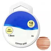 Filo di rame 1 mm Naturale x4m