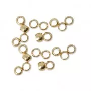 Schiaccini 2.5 mm - Fabbricazione europea - Dorato con oro finox50
