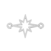 Distanziatore 2 anellini Stella 17x11 mm Argento 925 x1