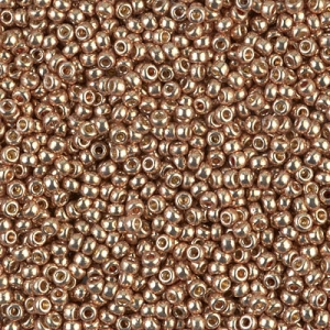 Rocaille Miyuki Duracoat 11/0 4204  -  Galvanized Champagne confezione da 100g