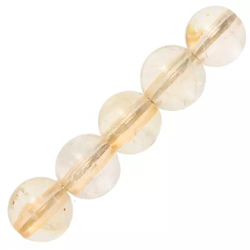 Perline Perle 4 mm quarzo citrino x20