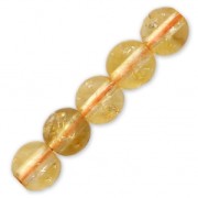 Perline Perles rondes 3 mm en pierre gemme Citrine x25|raw }}