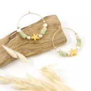 Orecchini tondi diamantati da decorare 30 mm x 0.7 mm  Gold filled x2