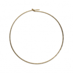 Orecchini tondi diamantati da decorare  25 mm x 0.7 mm Gold filled 14 carati x2