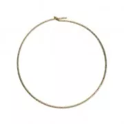 Orecchini tondi diamantati da decorar 20 mm x 0.7 mm Gold filled x2