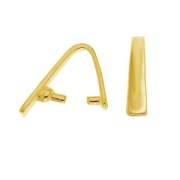 Gancio per ciondolo 15 mm Argento 925 dorato con oro finox1