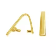Gancio per ciondolo 15 mm Argento 925 dorato con oro finox1