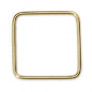 Base di montaggio quadrata mm. 18 Gold filled x1|raw }}