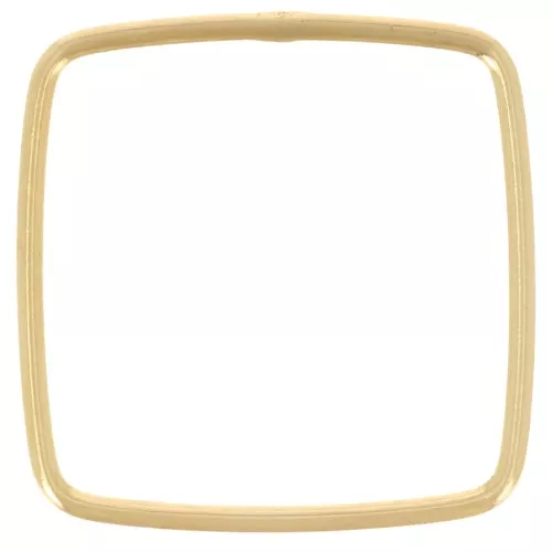 Anello chiuso quadrato da 19 mm - Gold filled (oro laminato) x1