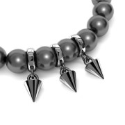 Ciondolo cono 9x5 mm Argento 925 dorato con oro fino x1