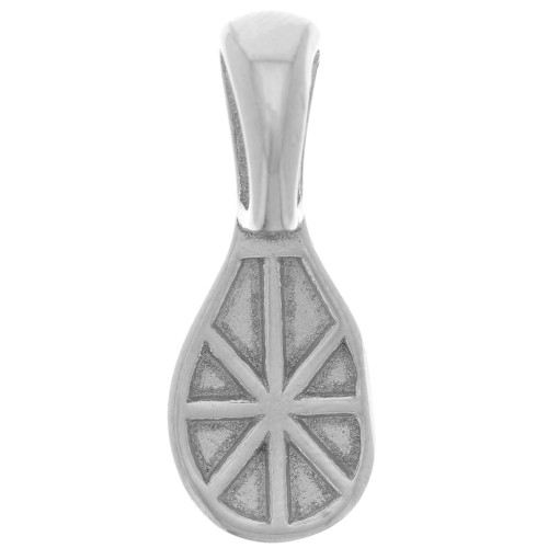 Attacco per ciondolo 22x9 mm Acciaio Inoxydable 316L x1