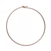 Orecchini diamantati da decorare 30 mm x 0.7 mm Gold filled rosa x2