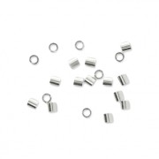 Tubi da schiacciare 1.1x1 mm Argento 925 x100|raw }}