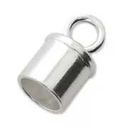 Terminali per cordone 4 mm Argento 925 x2