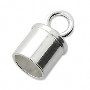 Terminali per cordone 4 mm Argento 925 x2