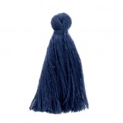 Pompon imitazione cotone 27-30 mm Blue Navy x1|raw }}