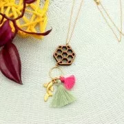 Pompon imitazione cotone 27-30 mm Green Turquoise x1