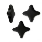 Perline di vetro Star Bead Perles & Co 11x11 mm Jet Mat x30