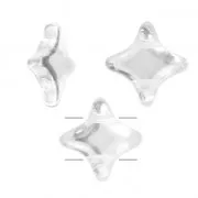 Perline di vetro Star Bead Perles & Co 11x11 mm Crystal x30