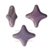 Perline di vetro Star Beads Perles & Co 11x11 mm Opaque Luster Amethyst x30
