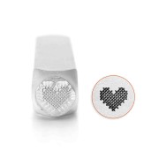Fustella per goffratura ImpressArt - 6 mm - Cuore striato x1
