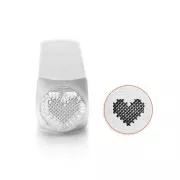 Fustella per goffratura ImpressArt - 6 mm - Cuore striato x1