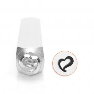 Punzone  ImpressArt - 6 mm -  Swirly Heart x1