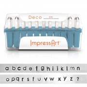 Set di punzoni ImpressArt - 6 mm - Alfabeto lettere minuscole - DECO x27