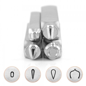 Set di 4 punzoni ImpressArt 6 e 3 mm Mandala - version 2