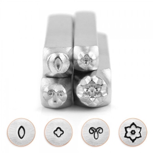 Set di 4 punzoni ImpressArt 6, 4 e 3 mm Mandala - version 1