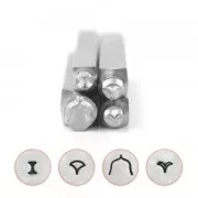 Set di 4 punzoni ImpressArt 6, 4 e 3 mm Mandala - version 3