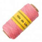 Bobina di lino cerato 0.7 mm Rosa x 100 gr