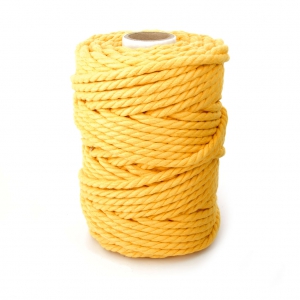 LEDENT Corda Macramè 3mm 2x120m | Cotone Riciclato Biologico | Doppia Ritorta Ecologica Per Fai Da Te