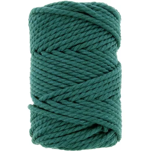 Cordone per creazioni in macramè 5 mm Verde bottiglia x 50m