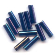 Bugles Miyuki 6 mm BGL-452 - Blu scuro iris metallizzato x 10 g
