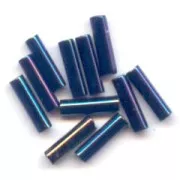 Bugles Miyuki 6 mm BGL-452 - Blu scuro iris metallizzato x 10 g