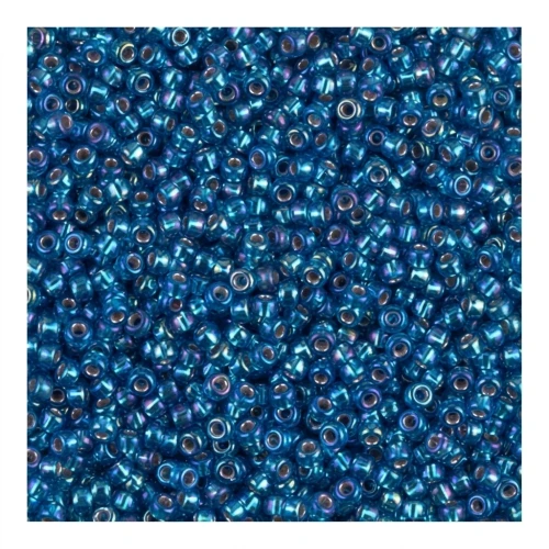 Perlina Miyuki 11/0 1025 - Silver Lined Capri Blue AB