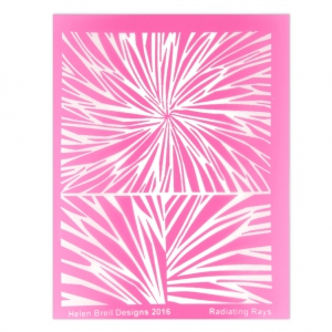 Silk Screen Helen Breil per pasta polimerica 95x130 mm - Radiating Rays